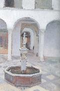 Joaquin Sorolla Atrium fountain Sweden oil painting artist